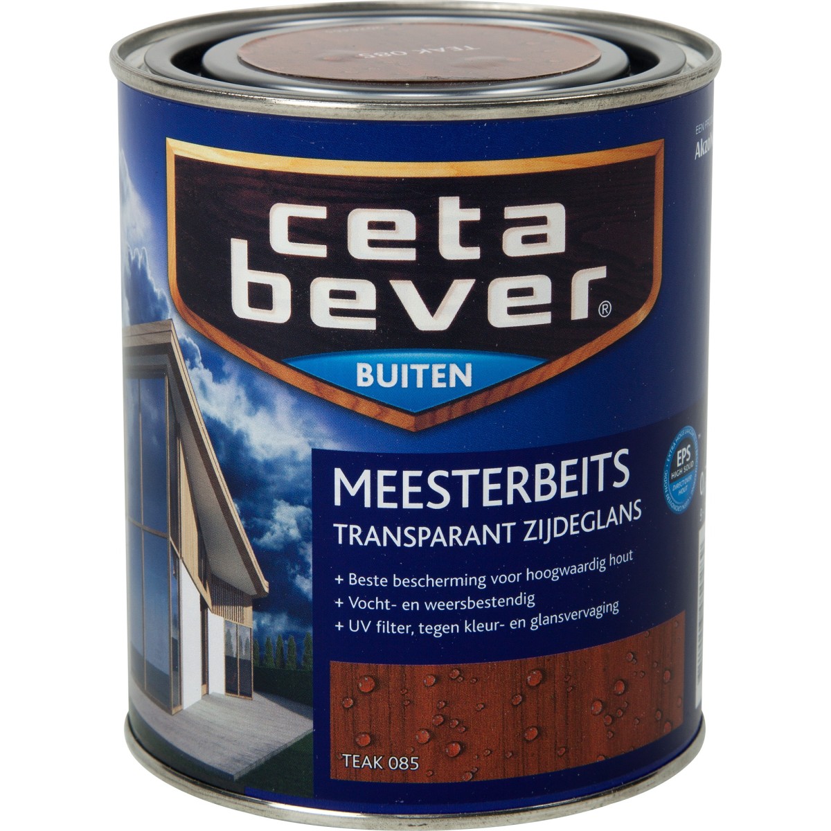 Ceta Bever Meesterbeits transparant Teak zijdeglans 750 ml